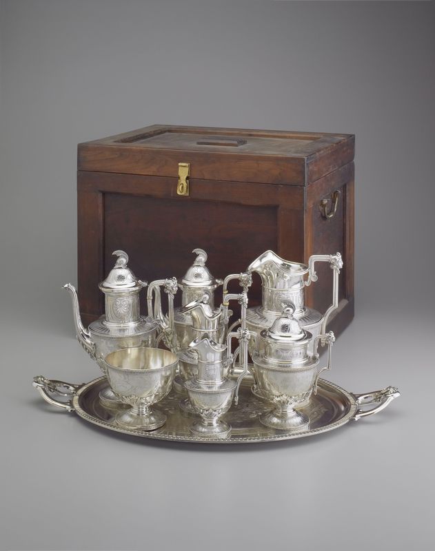 "Etruscan" Tea Service with Wooden Box