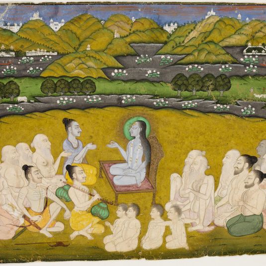 Shukadeva Reciting the Bhagavata Purana to King Parikshit
