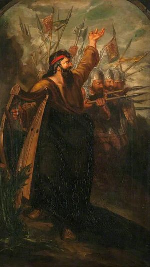 Scottish War. The Spear (triptych,  left panel)