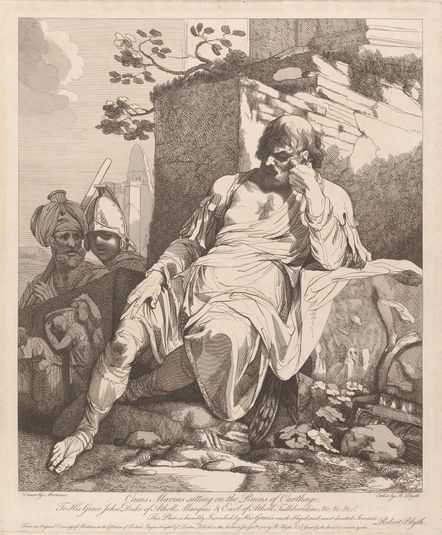 Caius Marius sitting on the Ruins of Carthage (Number 34 of Catalogue Mortimer Exhibition 1968)