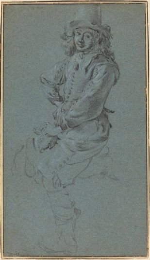 Seated Cavalier with His Arm Akimbo