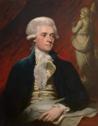 Visual Description of Thomas Jefferson by Mather Borwn