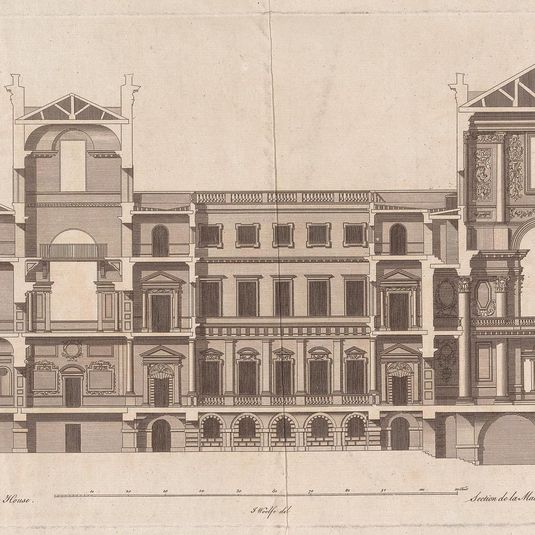 Section of the Mansion House, London