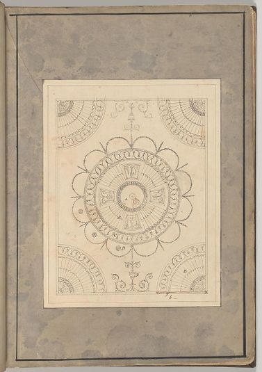 Design for the Ceiling of the Supper Room at Curraghmore, County Waterford, Ireland