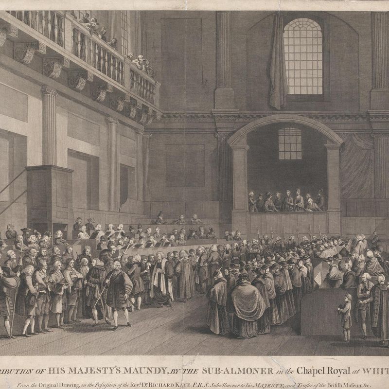 Distribution of His Majesty's Maundy...Chapel Royal at Whitehall