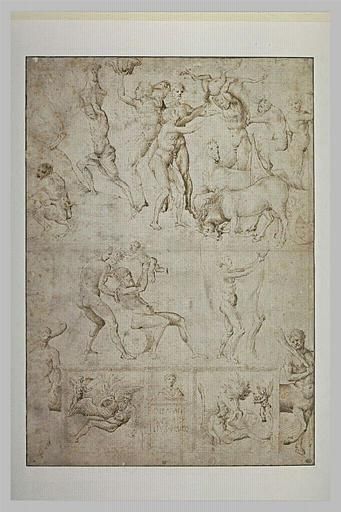 Sketch of figures and scenes from the antique age