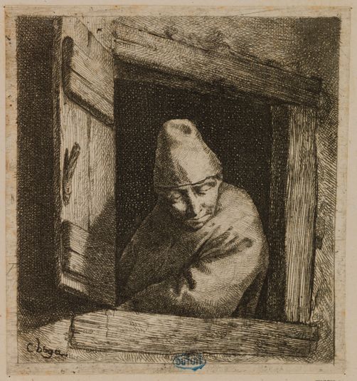 Le Paysan à la fenêtre (Hollstein 19)