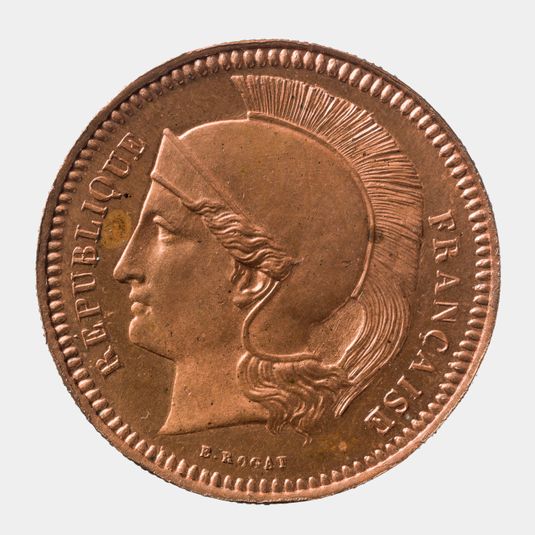 Piefort pour essai de la pièce de 10 centimes de franc de la Deuxième République, 1848