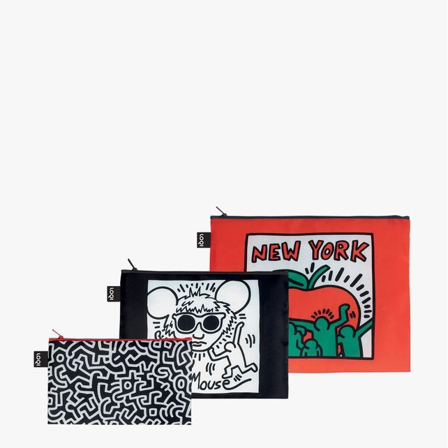 New York, Keith Haring Recycled Zip Pockets LOQI