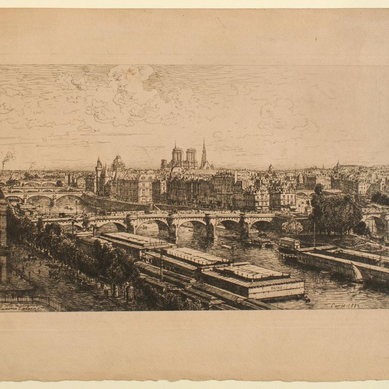 View of Paris from the Louvre