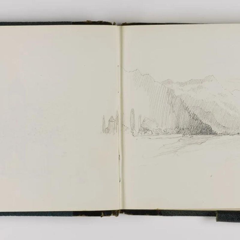 (Sketchbook) (Lake of Geneva from Vevey)