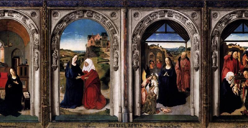 Polyptych of the Virgin: The Annunciation, The Visitation, The Adoration Of The Angels and The Adoration Of The Kings