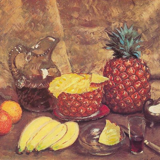 Still life with pineapples