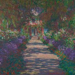 Claude Monet, Path in Monet’s Garden in Givernyand "Picture this! The Belvedere Collection from Cranach to Lassnig" in international sign