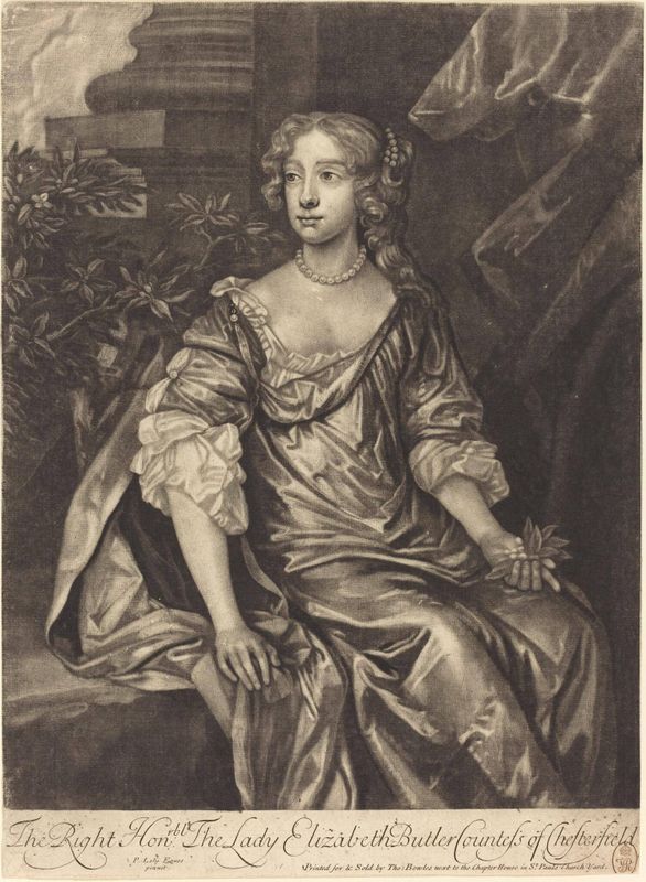 The Right Honorable Lady Elizabeth Butler, Countess of Chesterfield