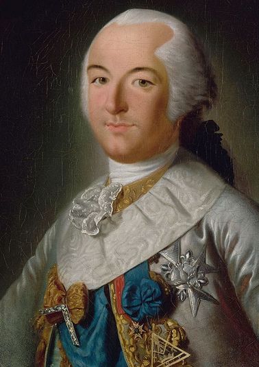 Portrait de Louis-Philippe-Joseph d'Orléans, duc de Chartres (futur duc d'Orléans Philippe-Egalité), en costume de Grand-Maître des Francs-Maçons