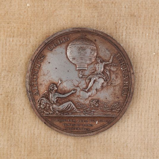 Les frères Montgolfier, Joseph (1740-1810) et Etienne (1745-1799), industriels et inventeurs français, 1783
