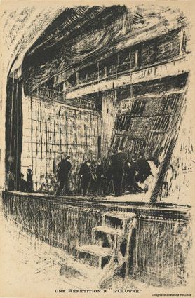 Edouard Vuillard - A Rehearsal at Théâtre de l'Oeuvre (Une répétition à L'?uvre) Smartify Editions