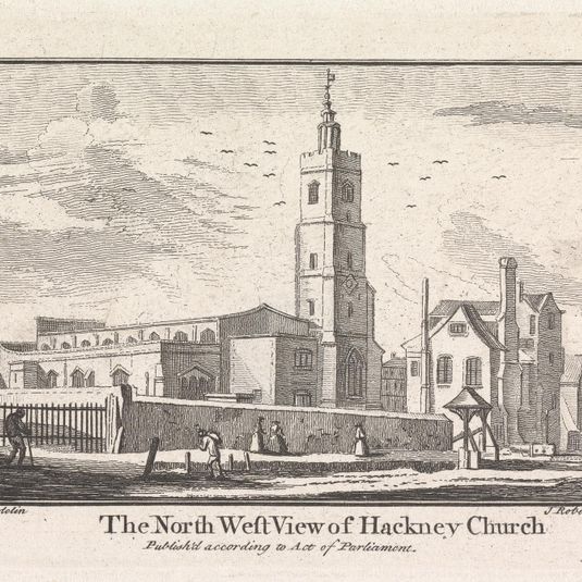 The North West View of Hackney Church