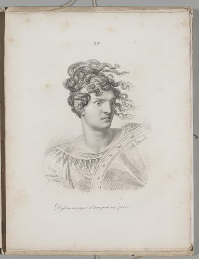 Art of the Lithograph: Head of an Amazon, Plate XIV