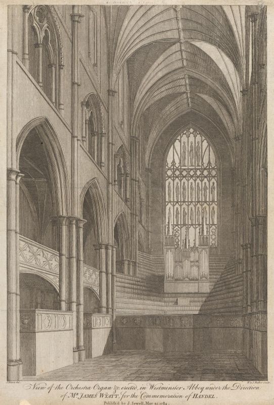 View of the Orchestra Organ &c. Erected in Westminster Abbey