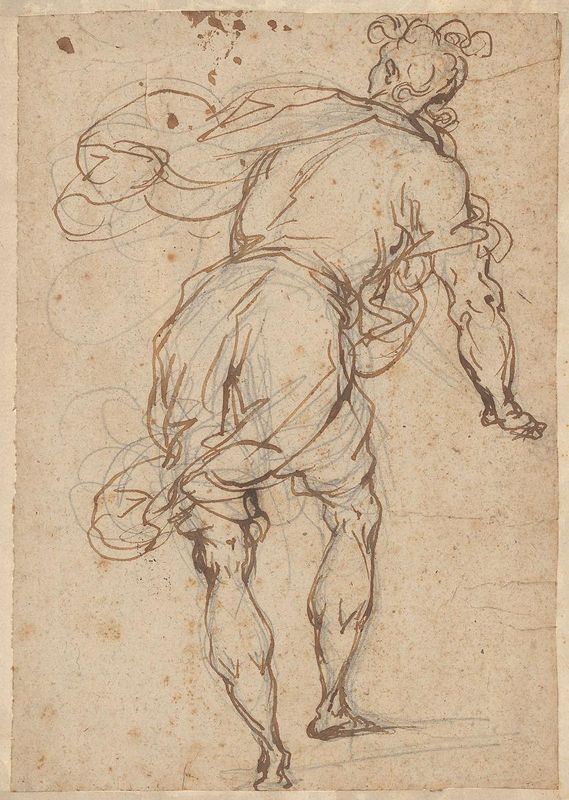 Male Figure Seen from Behind