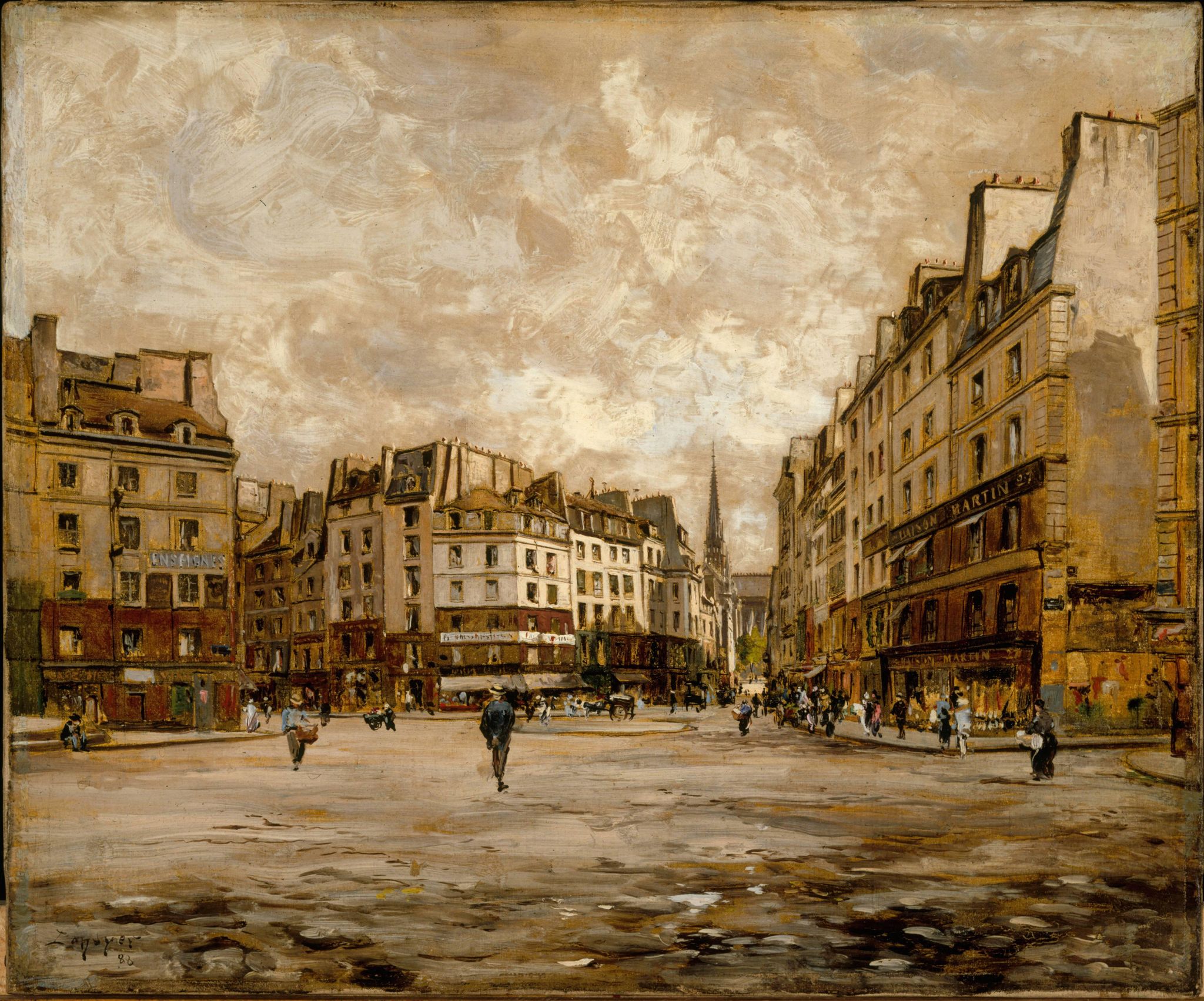 La Place Maubert, en 1888