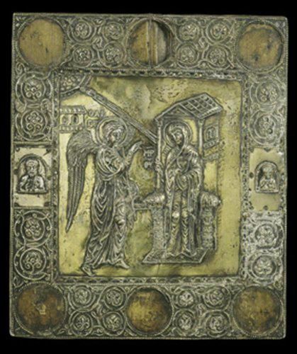 Silver Icon Of The Annunciation