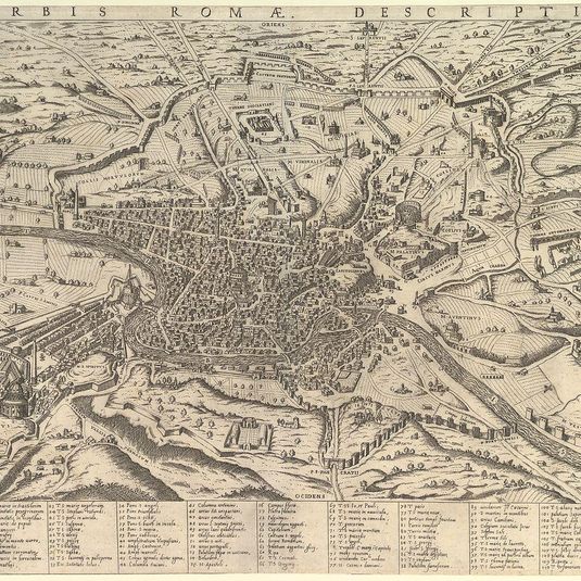 Speculum Romanae Magnificentiae: View of Modern Rome from the West