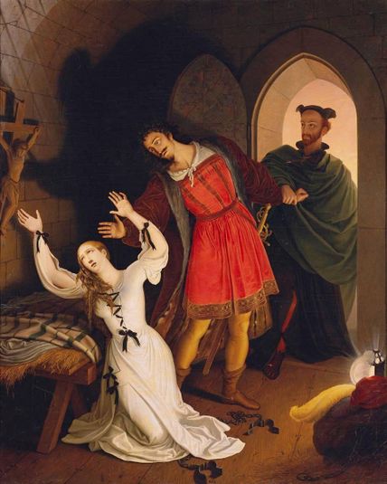Faust and Gretchen in Prison