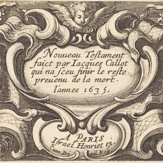 Frontispiece for Callot's "The New Testament"