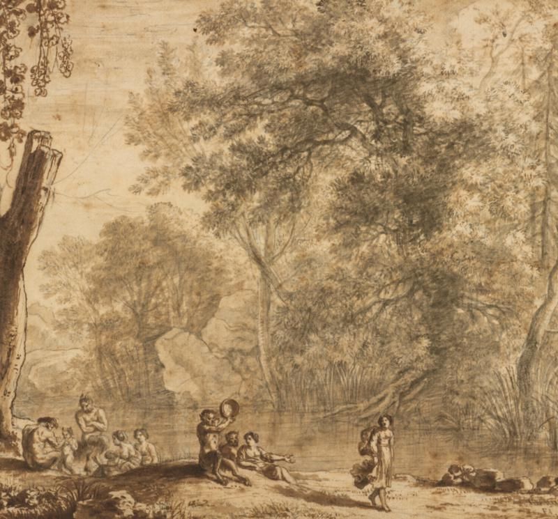 Woodland Landscape with Nymphs and Satyrs