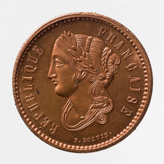 Piefort pour essai de la pièce de 10 centimes de franc de la Deuxième République, 1848