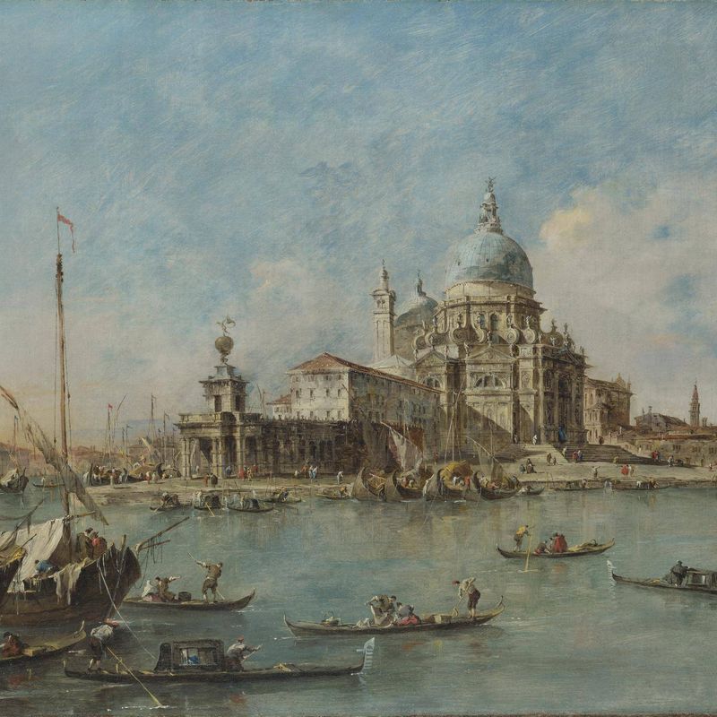 Venice: The Punta della Dogana with S. Maria della Salute