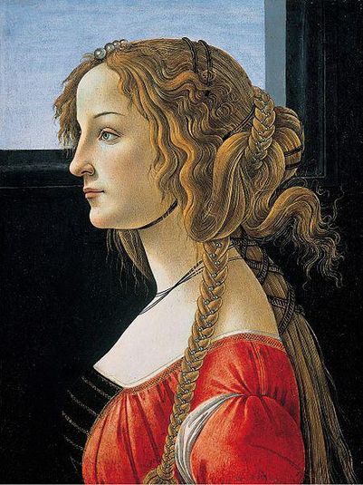 Profile portrait of a young woman, probably Simonetta