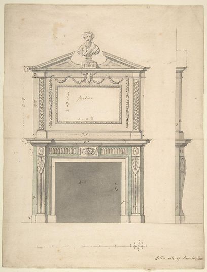 Design for a Chimney-piece, for Thomas Hollis of Lincoln's Inn, London