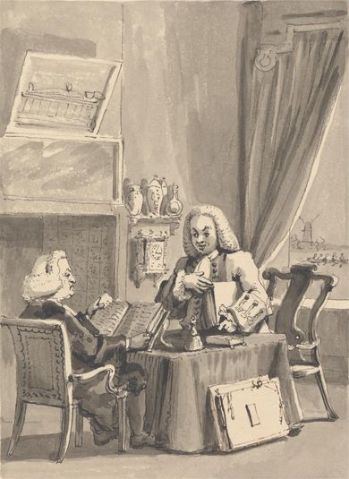 Hogarth Solicits His Patron Bishop Hoadley to Look Over His MS. 'Analysis of Beauty'