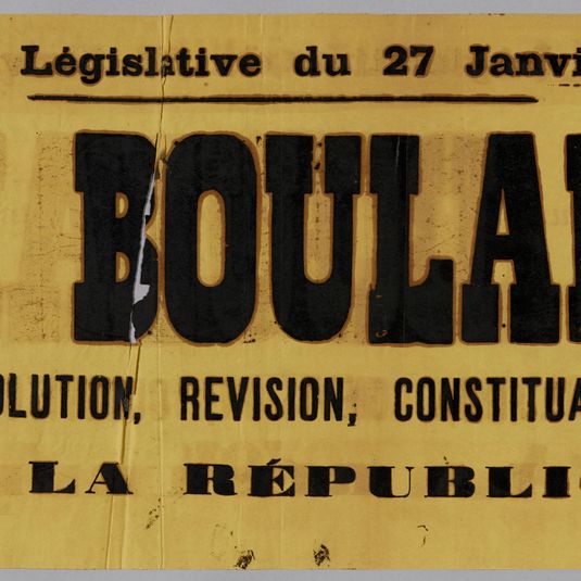 Election Législative du 27 Janvier 1889/ GENERAL BOULANGER