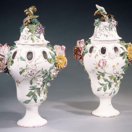 Pair of potpourri vases