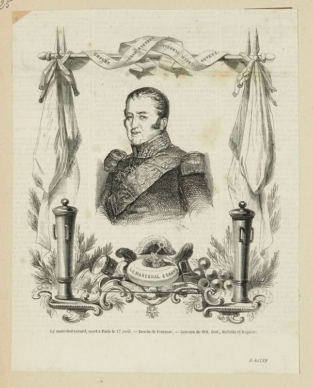 Le maréchal Gérard, mort à Paris le 17 avril.