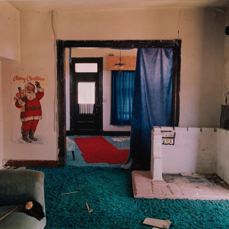 View inside a house in Ancho, eastern New Mexico, May 14, 2000