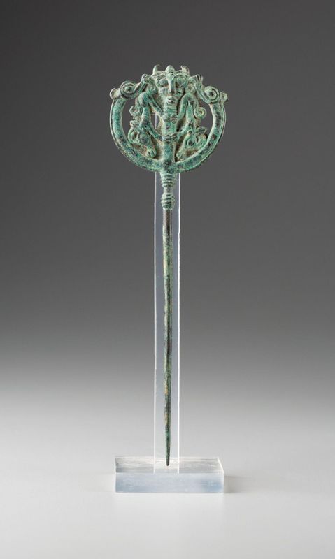 Openwork Pin with Horned Master of Animals