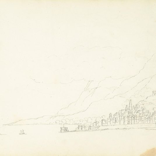 recto: A View of Mentone from Across the Bay
