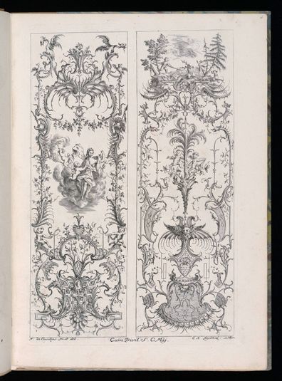 Two Upright Panels, Livre Nouveaux de Paneaux à divers usages (Book of New Panels for Various Uses)