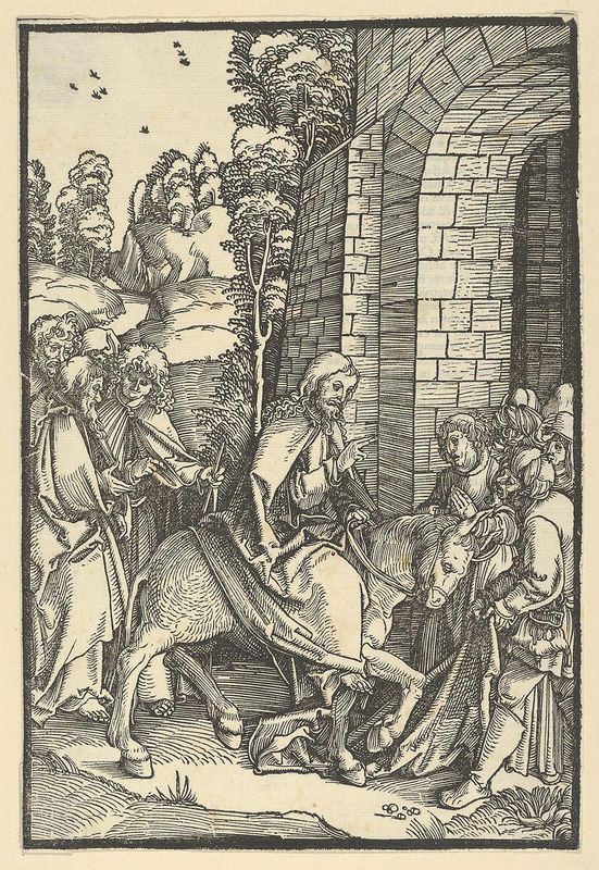 The Entry into Jerusalem, from Speculum passionis domini nostri Ihesu Christi