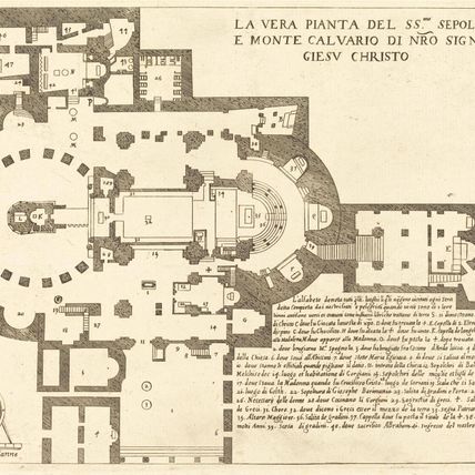 Plan of the Holy Sepulchre and Mount Calvary