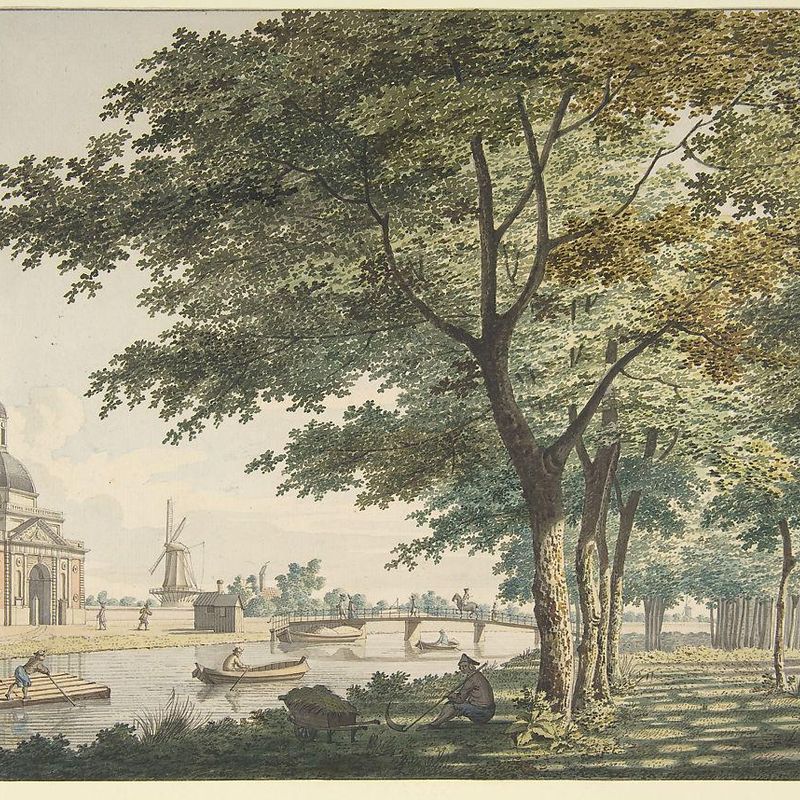 The Muiderpoort, Amsterdam, seen from the Plantage