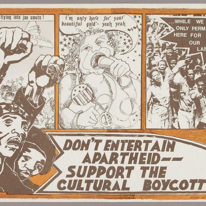 Don't Entertain Apartheid -- Support the Cultural Boycott!