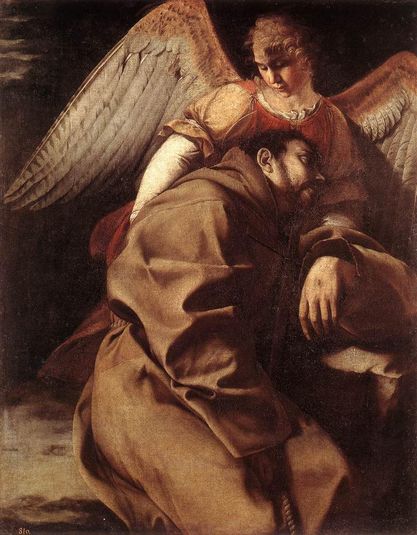 St. Francis Supported by an Angel