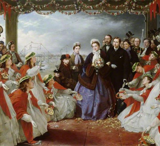 The Landing of HRH The Princess Alexandra at Gravesend, 7th March 1863